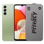 Folie de Protectie pentru Samsung Galaxy A14, Flippy, Sticla Securizata ESD Antistatica, Super-X Privacy OG, Margini