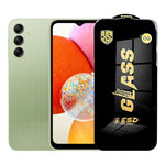 Folie de Protectie pentru Samsung Galaxy A14, Flippy, Sticla Securizata ESD, Margini Negre, Rezistenta la Zgirieturi,