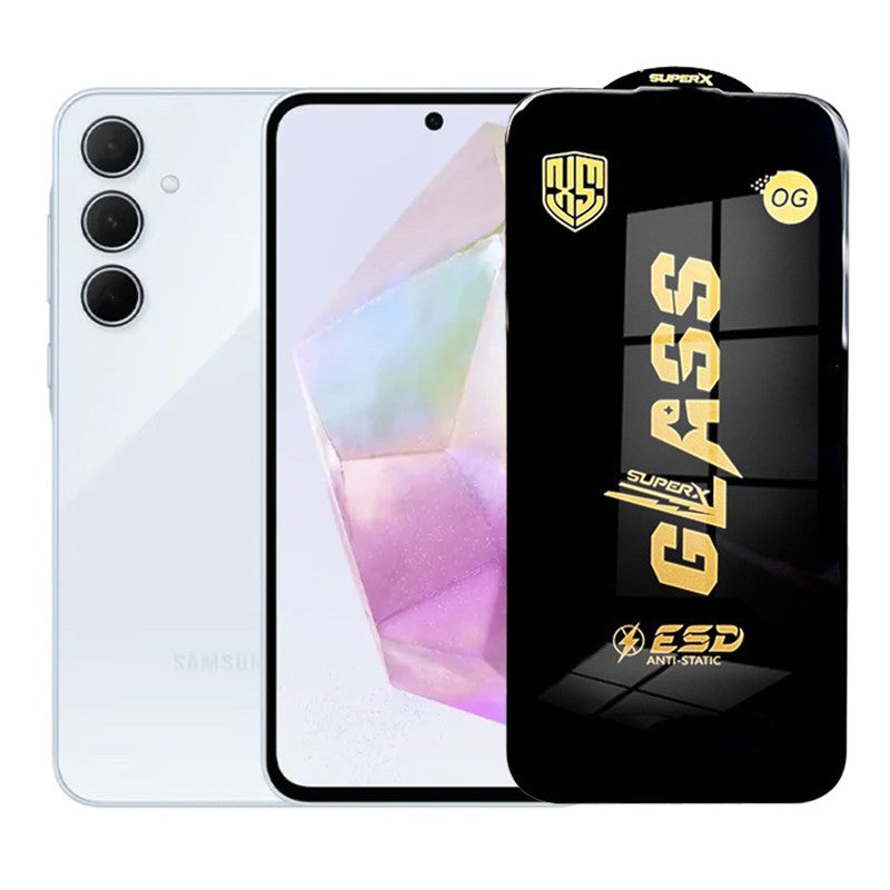 Folie de Protectie pentru Samsung Galaxy A35, Flippy, Sticla Securizata ESD, Margini Negre, Rezistenta la Zgirieturi,