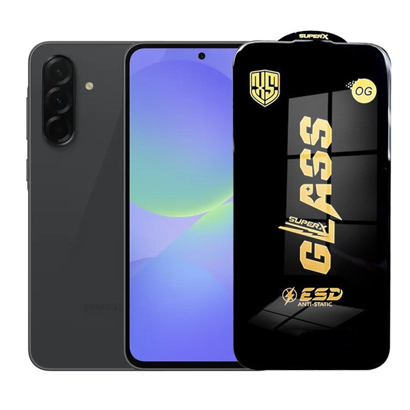 Folie de Protectie pentru Samsung Galaxy A36, Flippy, Sticla Securizata ESD, Margini Negre, Rezistenta la Zgirieturi,