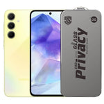Folie de Protectie pentru Samsung Galaxy A55, Flippy, Sticla Securizata ESD Antistatica, Super-X Privacy OG, Margini