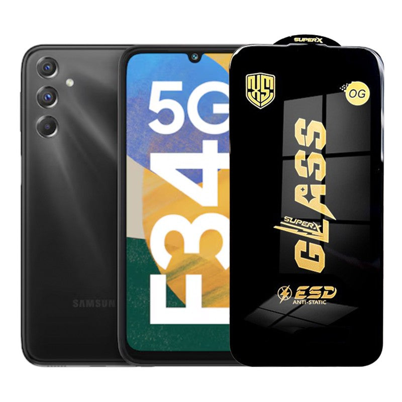 Folie de Protectie pentru Samsung Galaxy F34, Flippy, Sticla Securizata ESD, Margini Negre, Rezistenta la Zgirieturi,