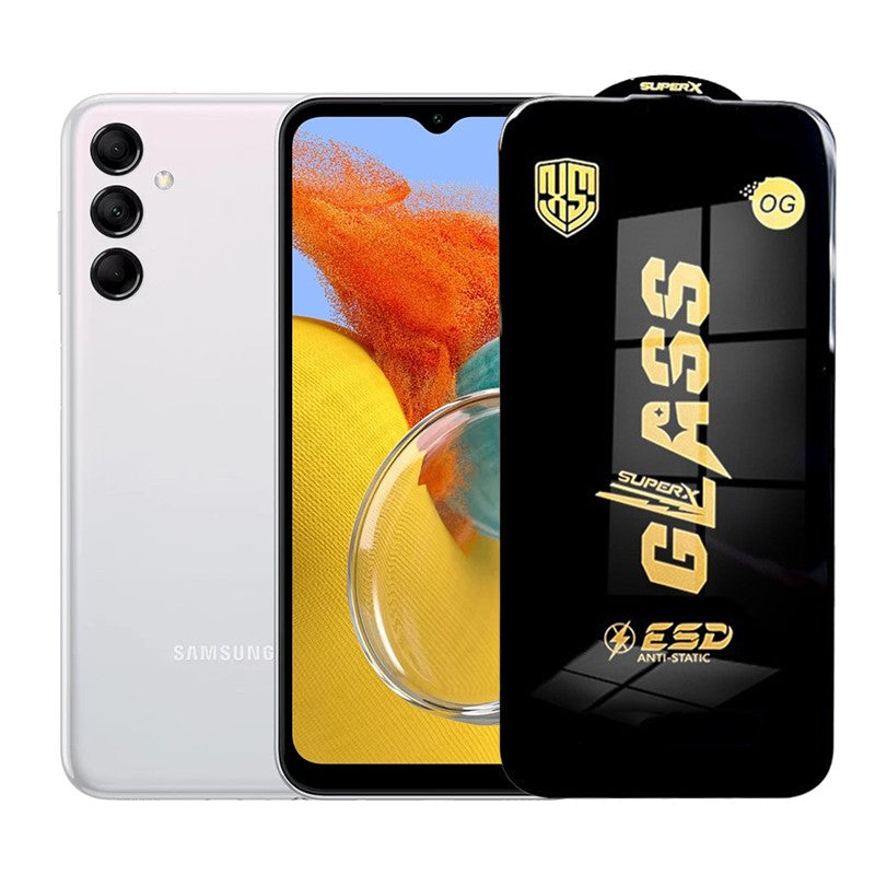 Folie de Protectie pentru Samsung Galaxy M14, Flippy, Sticla Securizata ESD, Margini Negre, Rezistenta la Zgirieturi,