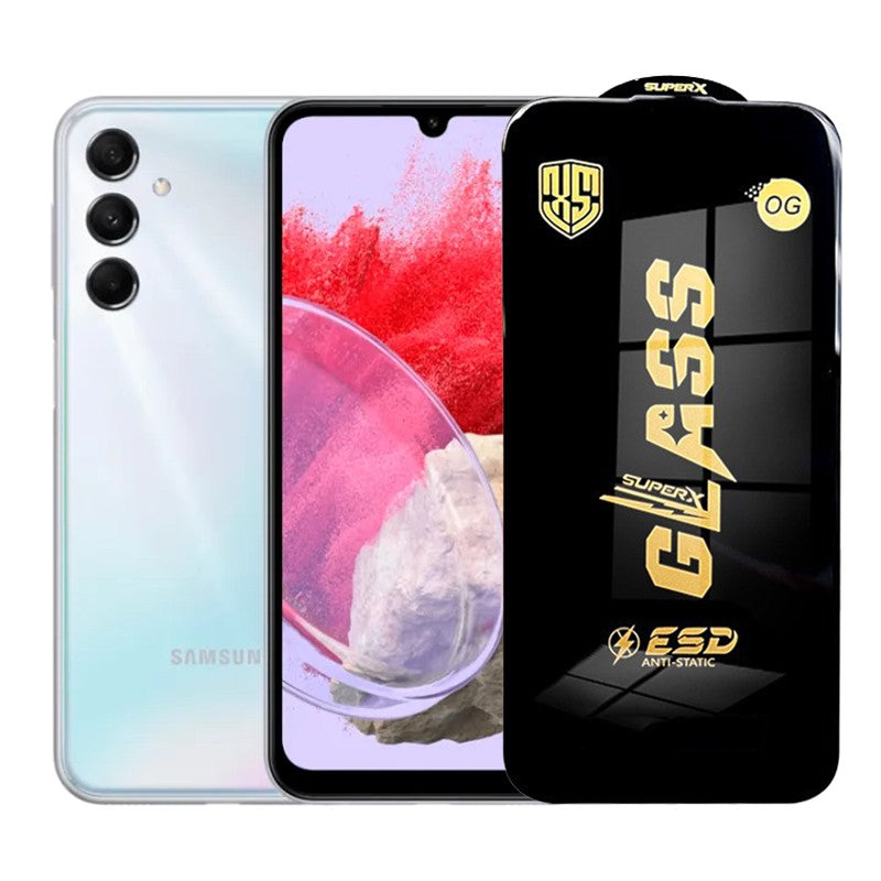 Folie de Protectie pentru Samsung Galaxy M34, Flippy, Sticla Securizata ESD, Margini Negre, Rezistenta la Zgirieturi,