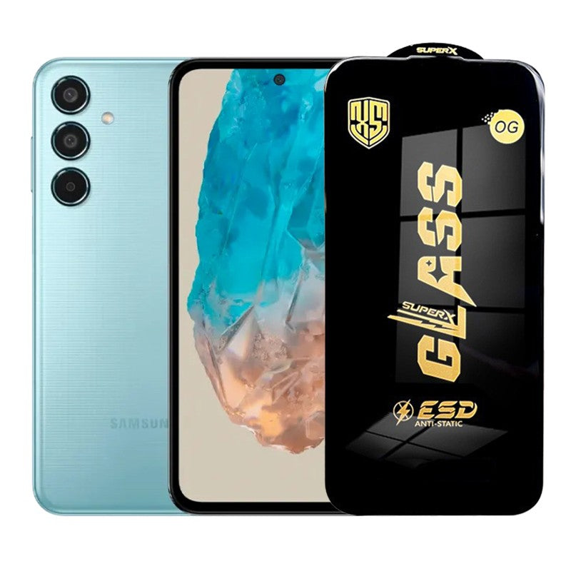Folie de Protectie pentru Samsung Galaxy M35, Flippy, Sticla Securizata ESD, Margini Negre, Rezistenta la Zgirieturi,