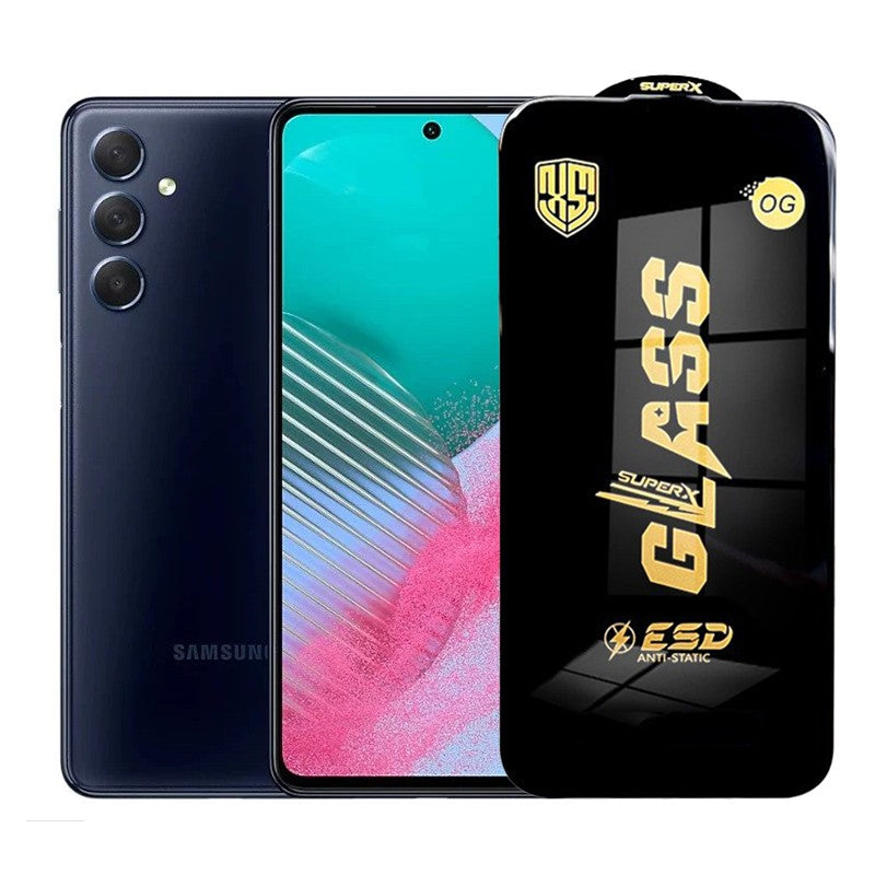Folie de Protectie pentru Samsung Galaxy M54, Flippy, Sticla Securizata ESD, Margini Negre, Rezistenta la Zgirieturi,