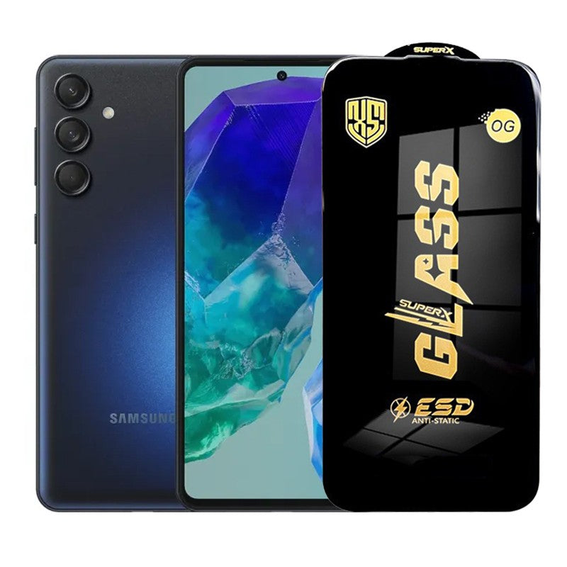 Folie de Protectie pentru Samsung Galaxy M55a, Flippy, Sticla Securizata ESD, Margini Negre, Rezistenta la Zgirieturi,