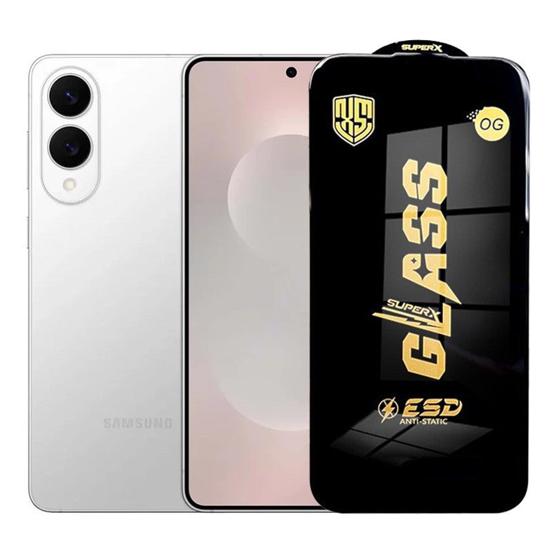 Folie de Protectie pentru Samsung Galaxy S25 Edge, Flippy, Sticla Securizata ESD, Margini Negre, Rezistenta la