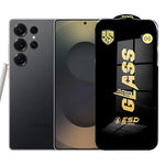 Folie de Protectie pentru Samsung Galaxy S25 Ultra, Flippy, Sticla Securizata ESD, Margini Negre, Rezistenta la
