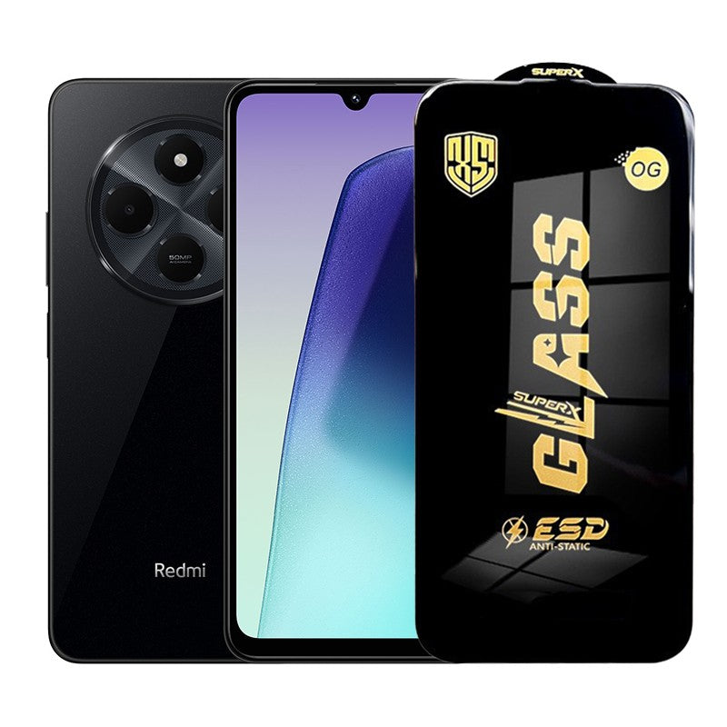 Folie de Protectie pentru Xiaomi Redmi 14C, Flippy, Sticla Securizata ESD, Margini Negre, Rezistenta la Zgirieturi,