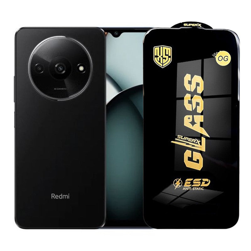 Folie de Protectie pentru Xiaomi Redmi A3x, Flippy, Sticla Securizata ESD, Margini Negre, Rezistenta la Zgirieturi,