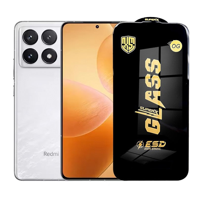 Folie de Protectie pentru Xiaomi Redmi K70 Pro, Flippy, Sticla Securizata ESD, Margini Negre, Rezistenta la Zgirieturi,