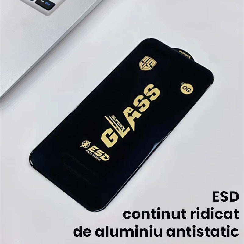 Folie de Protectie pentru Xiaomi Redmi Note 14, Flippy, Sticla Securizata ESD, Margini Negre, Rezistenta la Zgirieturi,