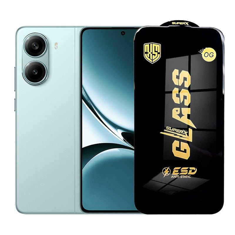 Folie de Protectie pentru Xiaomi Redmi Turbo 4, Flippy, Sticla Securizata ESD, Margini Negre, Rezistenta la Zgirieturi,