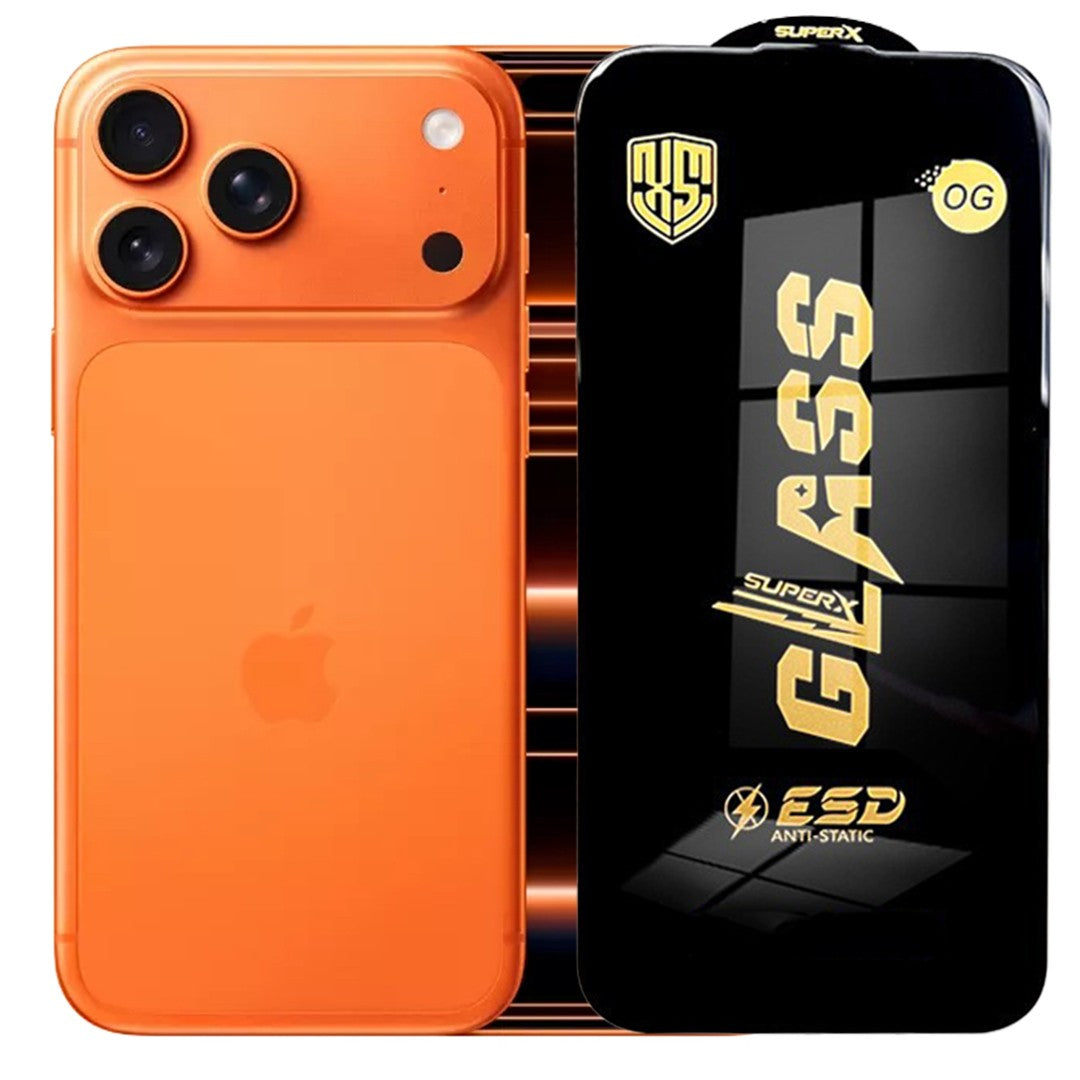 Folie de Sticla pentru Apple iPhone 17 Pro Max, Flippy, Sticla Securizata ESD Antistatica, Super-X OG, cu Margini