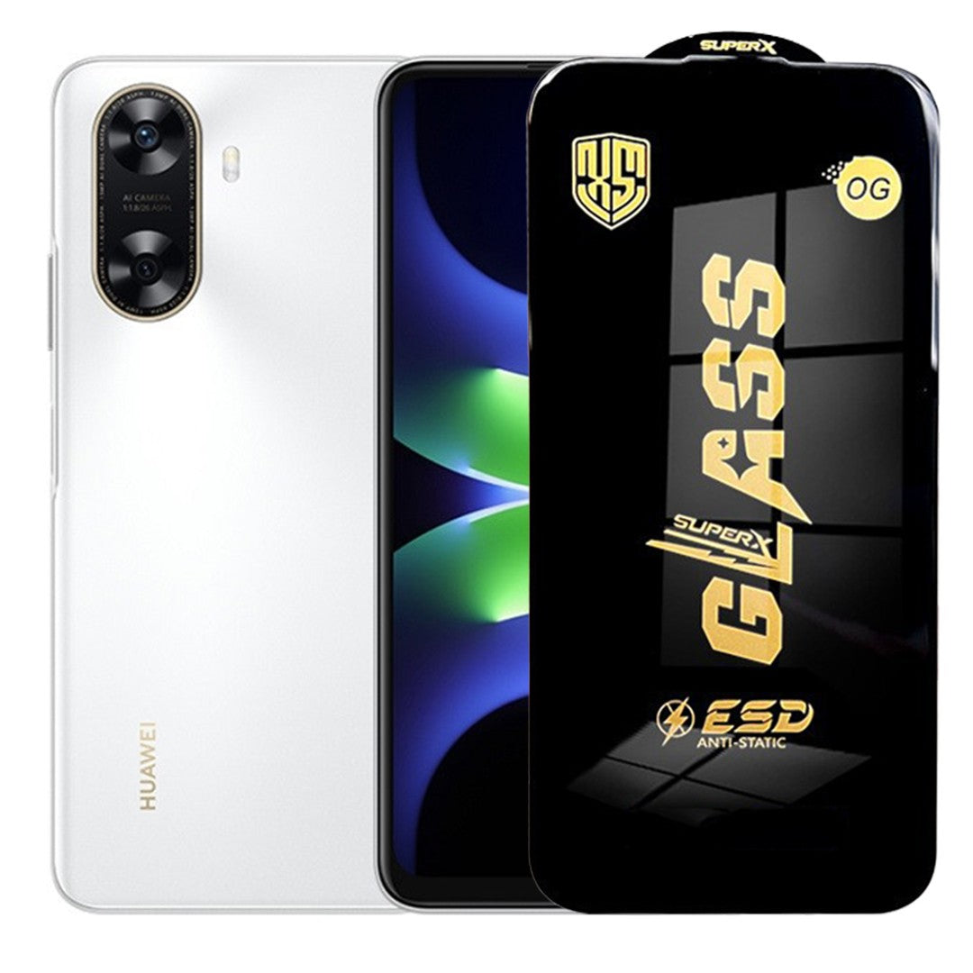 Folie de Sticla pentru Huawei Enjoy 70z, Flippy, Sticla Securizata ESD Antistatica, Super-X Privacy OG, cu Margini