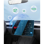 Folie de Sticla Securizata, Flippy, Compatibila cu Tesla Model 3 / Tesla Model Y, Ecran Frontal, Anti Blue-Ray, 4K