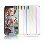 Folie de Sticla Securizata pentru Apple iPhone 15, Flippy, Luminous, Margine Fosforescenta Neon din Silicon, Mat,