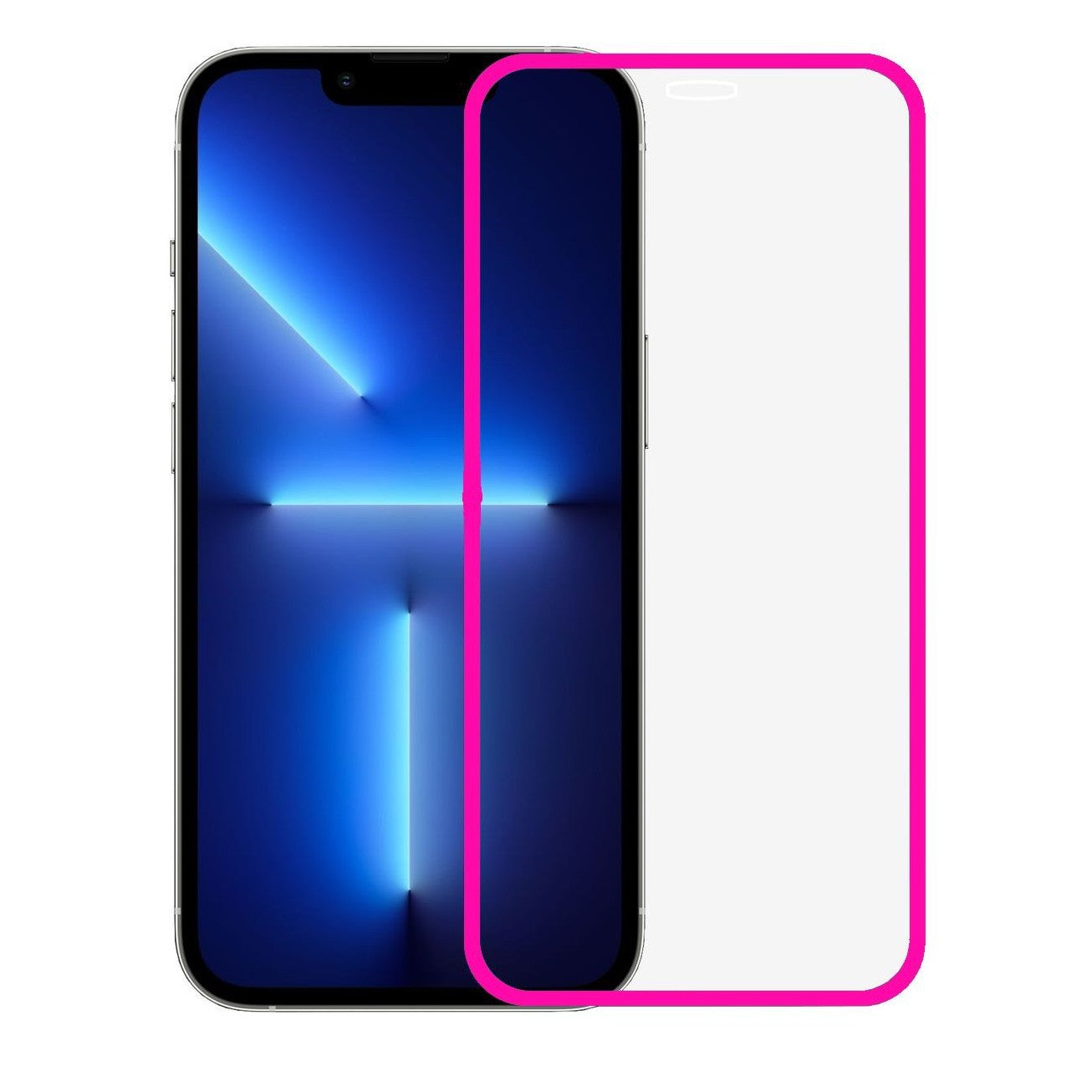 Folie de Sticla Securizata pentru Apple iPhone 15, Flippy, Luminous, Margine Fosforescenta Neon din Silicon, Mat,