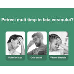 Folie de Sticla Securizata pentru Apple iPhone 15 Pro, Flippy, Lumina Verde Anti-Blue Ray, Auto-Aplicare, Protectie