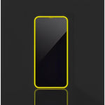 Folie de Sticla Securizata pentru Apple iPhone 15 Pro, Flippy, Luminous, Margine Fosforescenta Neon din Silicon, Mat,