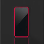 Folie de Sticla Securizata pentru Apple iPhone 15 Pro, Flippy, Luminous, Margine Fosforescenta Neon din Silicon, Mat,