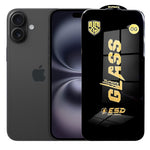 Folie de Sticla pentru Apple iPhone 16, Flippy, Sticla Securizata ESD Antistatica, Super-X OG, cu Margini Negre,