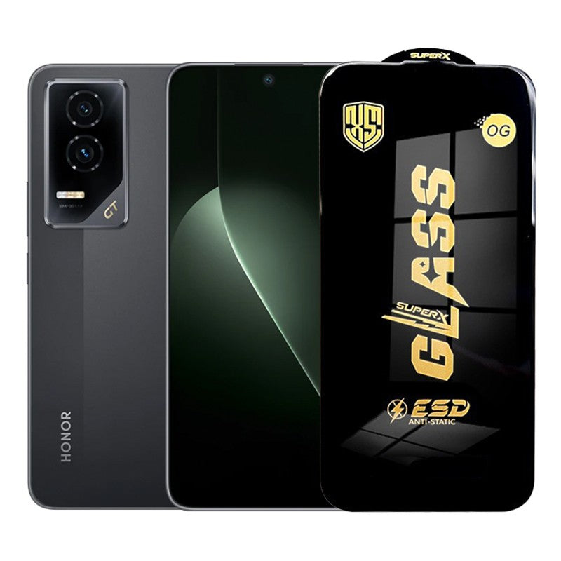 Folie de Protectie pentru Honor GT, Flippy, Sticla Securizata ESD, Margini Negre, Rezistenta la Zgirieturi,