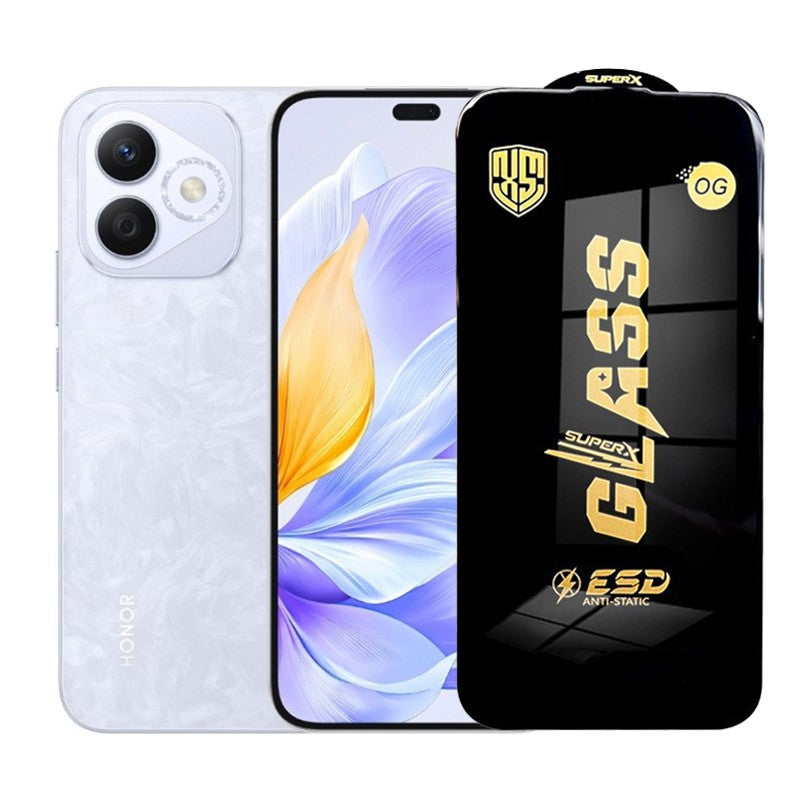 Folie de Protectie pentru Honor X60i, Flippy, Sticla Securizata ESD, Margini Negre, Rezistenta la Zgirieturi,
