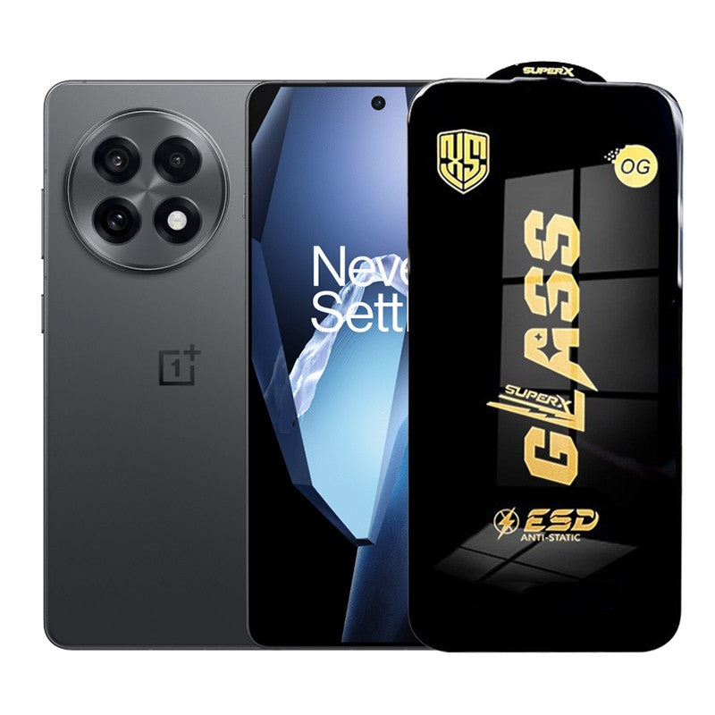 Folie de Protectie pentru OnePlus 13R, Flippy, Sticla Securizata ESD, Margini Negre, Rezistenta la Zgirieturi,