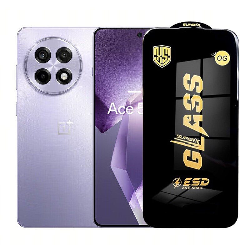 Folie de Protectie pentru OnePlus Ace 5 Pro, Flippy, Sticla Securizata ESD, Margini Negre, Rezistenta la Zgirieturi,