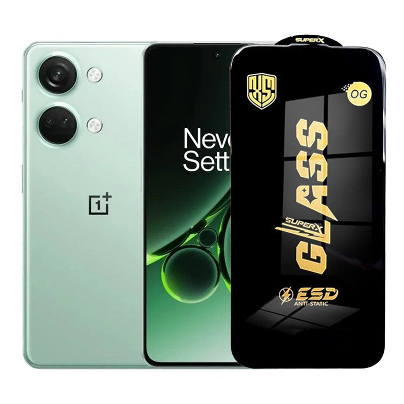 Folie de Protectie pentru OnePlus Nord 3, Flippy, Sticla Securizata ESD, Margini Negre, Rezistenta la Zgirieturi,