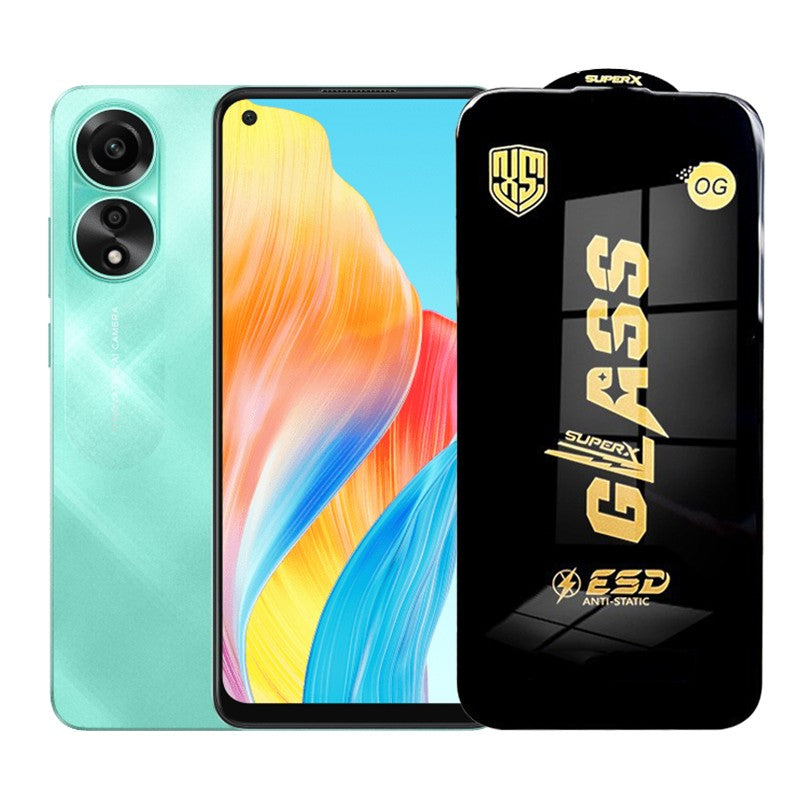 Folie de Protectie pentru Oppo A78, Flippy, Sticla Securizata ESD, Margini Negre, Rezistenta la Zgirieturi,