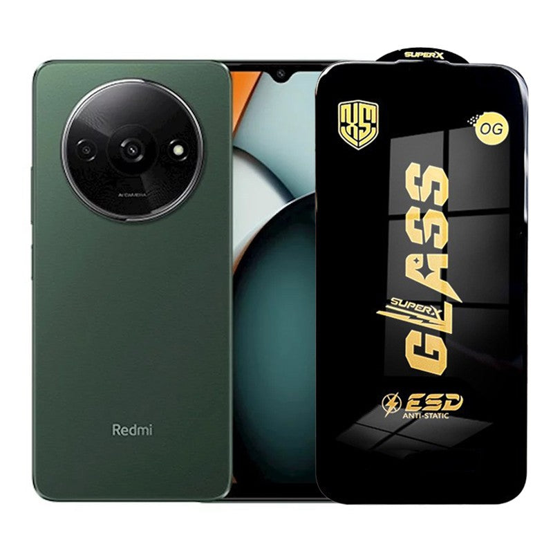 Folie de Protectie pentru Xiaomi Redmi A3, Flippy, Sticla Securizata ESD, Margini Negre, Rezistenta la Zgirieturi,