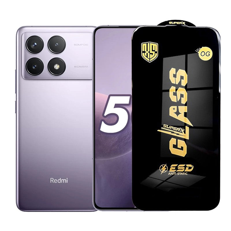 Folie de Protectie pentru Xiaomi Redmi K70, Flippy, Sticla Securizata ESD, Margini Negre, Rezistenta la Zgirieturi,