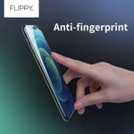 Folie de Protectie, Flippy, compatibila cu Apple iPhone 14 Pro Max, Electrostatica, Sticla Securizata, Top Glass,