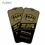 Folie de Protectie, Flippy, compatibila cu Apple iPhone 14 Pro Max, Electrostatica, Sticla Securizata, Top Glass,