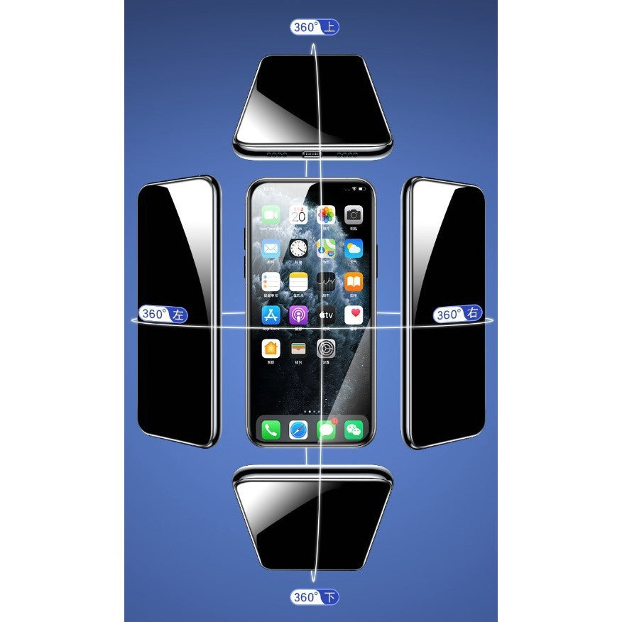 Folie protectie Flippy pentru iPhone 14 Plus, Sticla securizata, temperata, duritate 9H, Privacy 360, Transparenta,