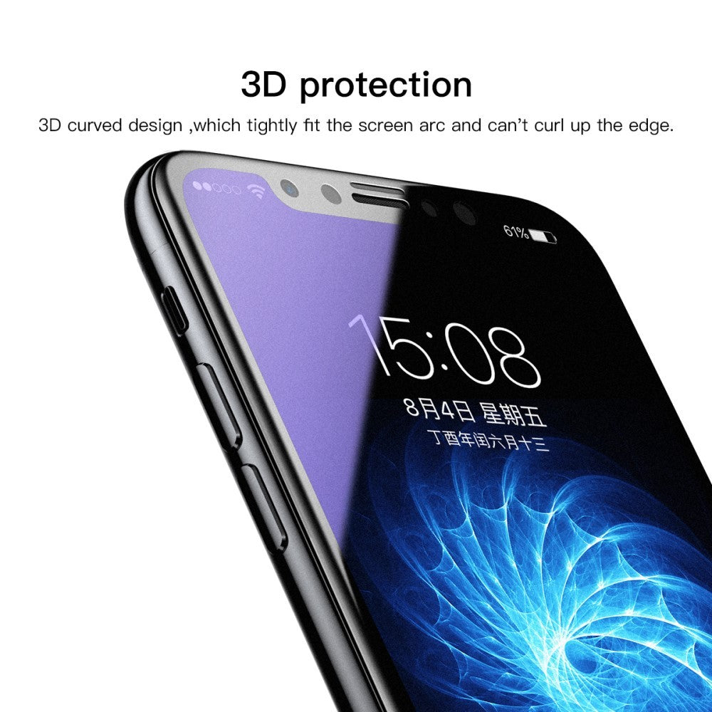 Folie protectie Flippy pentru iPhone 14, Sticla securizata, temperata, duritate 9H, Privacy 360 Anti-Blue Ray,