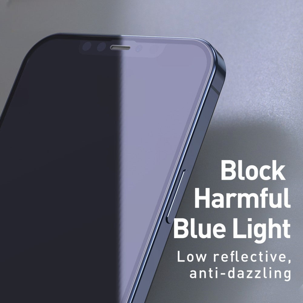 Folie protectie Flippy pentru iPhone 14, Sticla securizata, temperata, duritate 9H, Privacy 360 Anti-Blue Ray,
