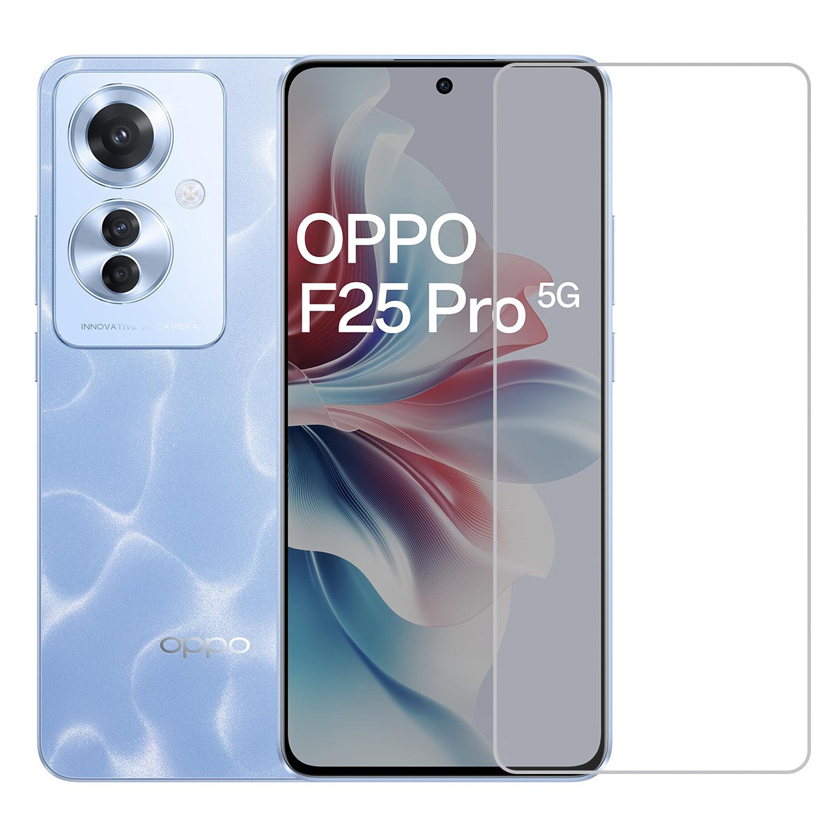 Folie Securizata pentru Oppo F25 Pro, Flippy, Sticla Securizata 3D, High Definition Ultra Clear 2.5 HD, Margini Arc,