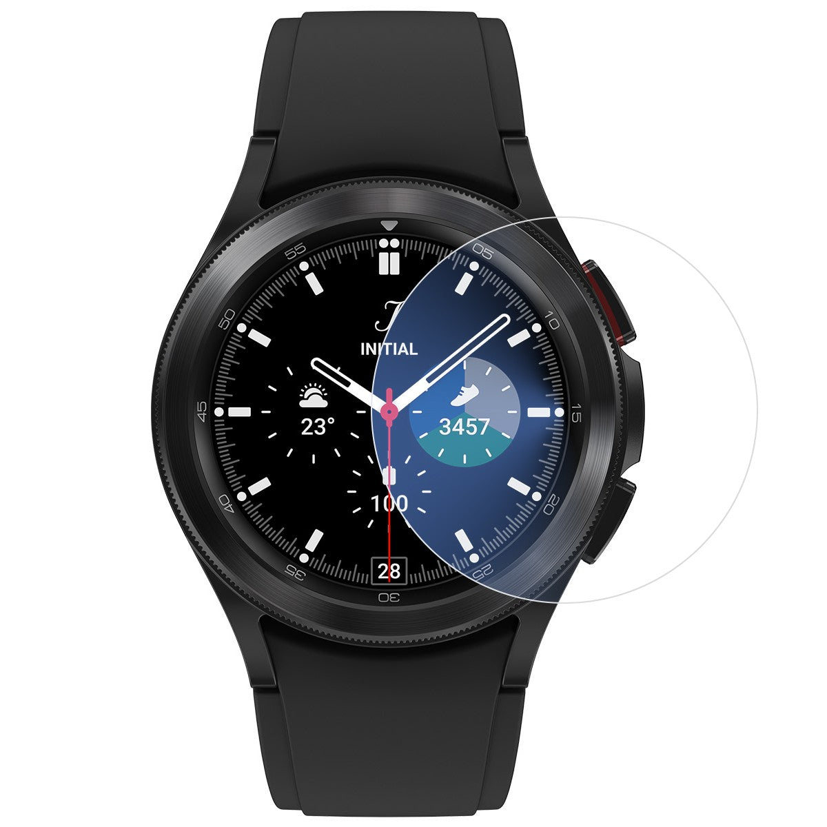 Folie Securizata pentru Samsung Galaxy Watch4 Classic 46mm, Flippy, Sticla de Protectie Compatibila cu Samsung Galaxy