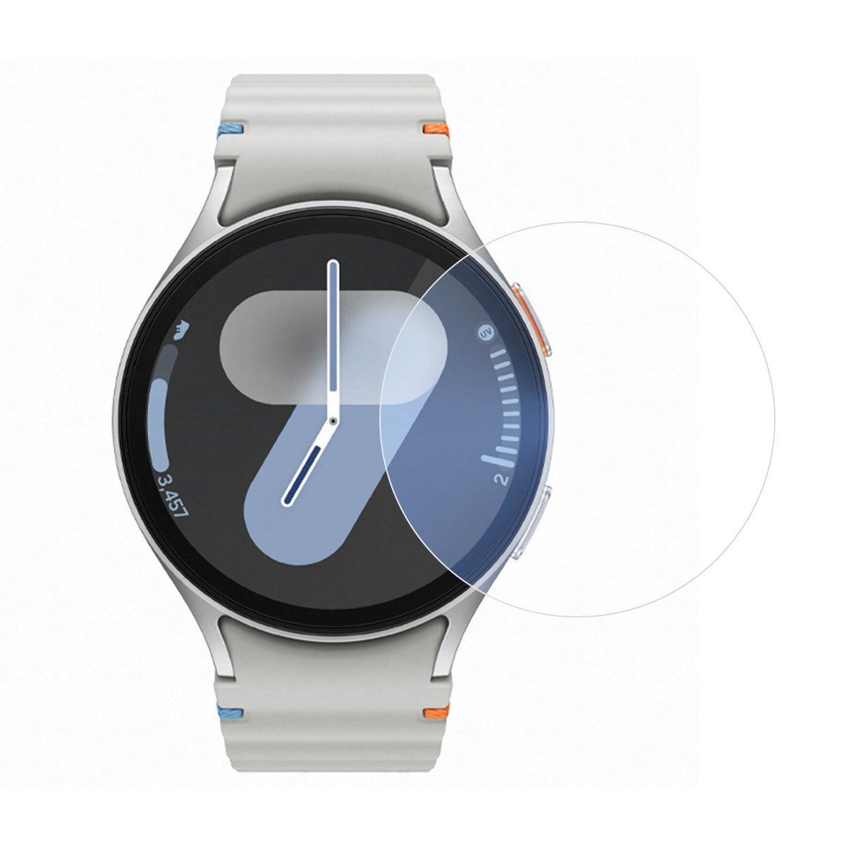 Folie Securizata pentru Samsung Galaxy Watch7 47mm, Flippy, Sticla de Protectie Compatibila cu Samsung Galaxy Watch7