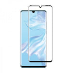 Folie Sticla Curbata, compatibila cu Huawei P30 Pro Full Face Negru, Flippy