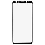 Folie Sticla Curbata Flippy compatibila cu Samsung Galaxy S8, cu lipici pe conturul negru, Full Face V2 Negru