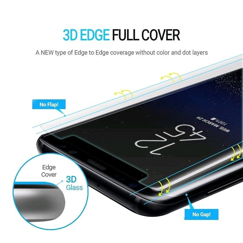 Folie Sticla Samsung Galaxy S8 Plus Full Glue Nano Water Transparent