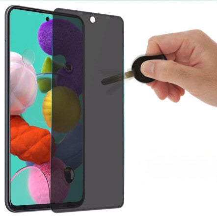 Folie de Protectie, Flippy, compatibila cu Samsung Galaxy S23 Pro, Full Glue, Privacy, Sticla Securizata, Negru