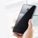 Folie sticla securizata cu sistem de montare usor si rapid Flippy pentru Apple iPhone 14 Plus / 13 Pro Max, Privacy,