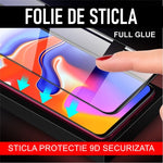 Folie Sticla Securizata Flippy compatibil cu Oppo A77, Full Glue Negru