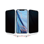 Folie de Protectie, Flippy, compatibila cu Apple iPhone 12 mini, Full Glue, Privacy, Sticla Securizata, Negru